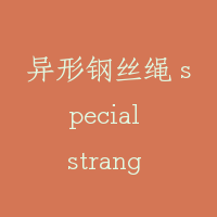 异形钢丝绳 special strang rope