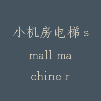 小机房电梯 small machine room elevator