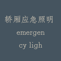 轿厢应急照明 emergency light in car