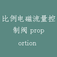 比例电磁流量控制阀 proportion electro-magnet control valve