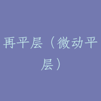 再平层（微动平层）