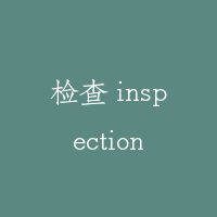 检查 inspection