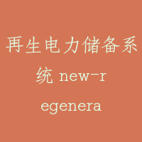 再生电力储备系统 new-regenerated power system