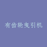 有齿轮曳引机