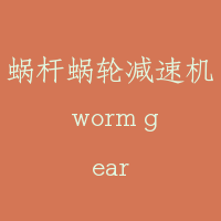 蜗杆蜗轮减速机 worm gear