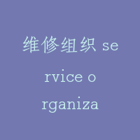 维修组织 service organization