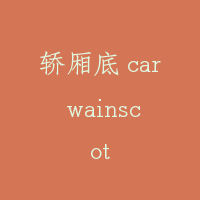 轿厢底 car wainscot