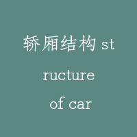 轿厢结构 structure of car