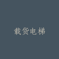 载货电梯
