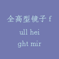 全高型镜子 full height mirror