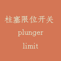 柱塞限位开关 plunger limit switch