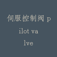 伺服控制阀 pilot valve