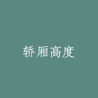轿厢高度
