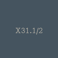 X31.1/2