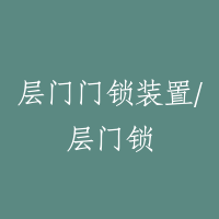 层门门锁装置/层门锁