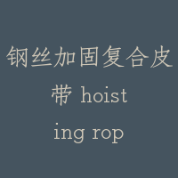 钢丝加固复合皮带 hoisting rope