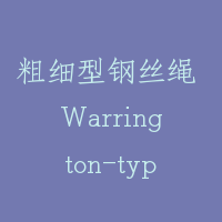 粗细型钢丝绳 Warrington-type wire rope