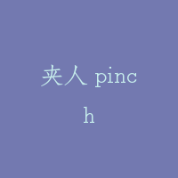 夹人 pinch