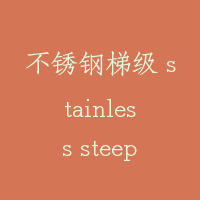 不锈钢梯级 stainless steep step