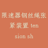 限速器钢丝绳张紧装置 tension sheave of governor rope
