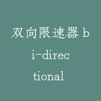 双向限速器 bi-directional speed governor
