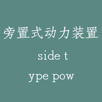 旁置式动力装置 side type power unit